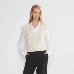 Emporia Merino Wool Sweater Vest - Light Birch - Perfect Condition